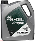 Трансмиссионное масло S-OIL Dragon Gear EP 90 
