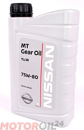 Трансмиссионное масло NISSAN MT Gear Oil 75W-80
