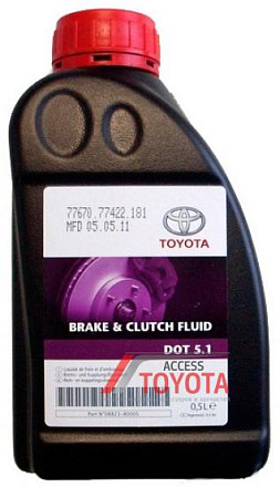Тормозная жидкость TOYOTA DOT 5.1 Brake and Clutch Fluid  preview 1