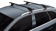 MENABO Багажник на интегрированный рейлинги TIGER Black 120 см (секретка)