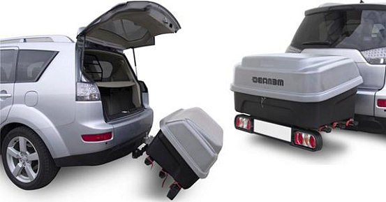 Автомобильный бокс на фаркоп MENABO Boxxy 330 (с функцией наклона) preview 4