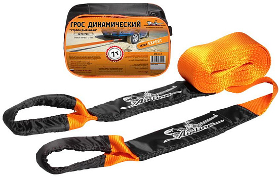 Трос динамический AIRLINE 7 т, 6 м + сумка (стропа рывковая) preview 1