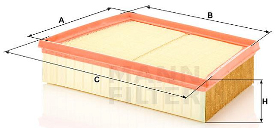 Воздушный фильтр MANN C28022 preview 2