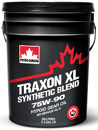 Трансмиссионное масло PETRO-CANADA Traxon XL Synthetic Blend 75W-90