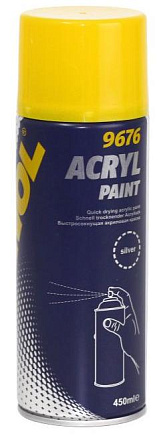 Быстросохнущая акриловая краска MANNOL Acryl Paint silver preview 1