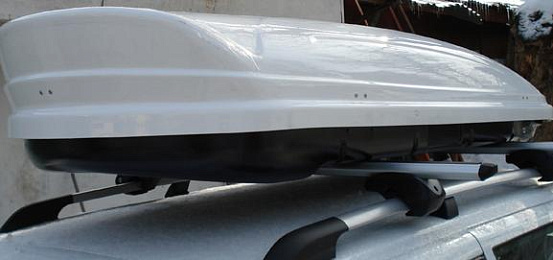 Автомобильный бокс MENABO Mania 400 (165х79х37) 400 L (Белый глянец) preview 4