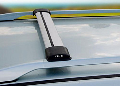 Багажник на рейлинги FICOPRO R-56 S (серебристый)