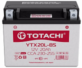 Аккумулятор TOTACHI MOTO YTX20L-BS 20 а/ч L