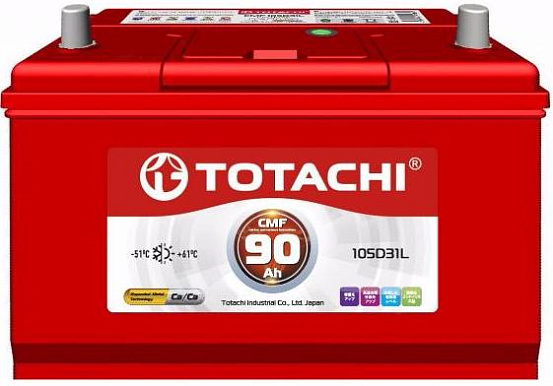 Аккумулятор TOTACHI CMF 105D31 90 L фото 2 Аккумулятор TOTACHI CMF 105D31 90 L preview 2