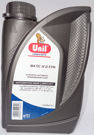 Трансмиссионное масло UNIL Matic III D Syn фото 1 Трансмиссионное масло UNIL Matic III D Syn preview 1