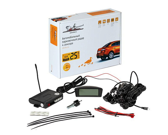 Парковочный радар AIRLINE 4 датчика, беспроводной ЖК экран preview 1