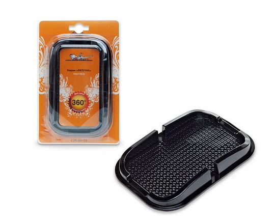 Коврик липучка AIRLINE чёрный, подставка 100х150х30 мм preview 1