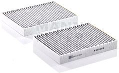 Салонный фильтр с активированным углем MANN CUK23014-2