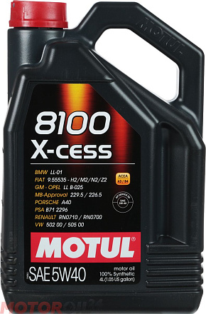 MOTUL 8100 X-cess 5W-30 preview 1