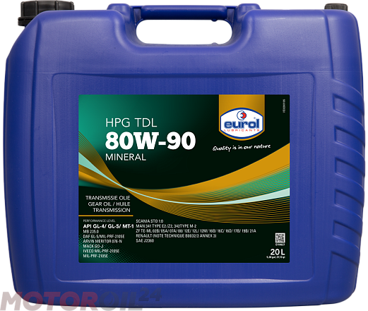Трансмиссионное масло EUROL HPG TDL 80W-90 фото 1 Трансмиссионное масло EUROL HPG TDL 80W-90 preview 1