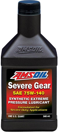 Трансмиссионное масло AMSOIL Severe Gear Synthetic Extreme Pressure (EP) Lubricant 75W-140 preview 1