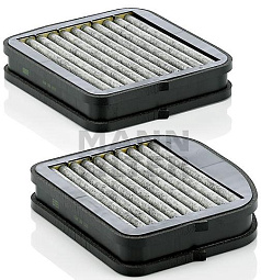 Салонный фильтр с активированным углем MANN CUK22000-2