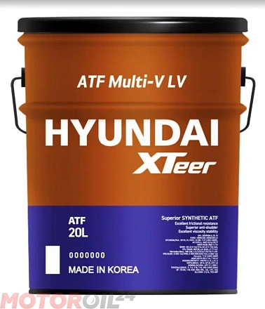 Трансмиссионное масло HYUNDAI Xteer ATF Multi V LV фото 1 Трансмиссионное масло HYUNDAI Xteer ATF Multi V LV preview 1