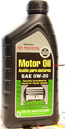 TOYOTA Motor Oil 0W-20 SN US