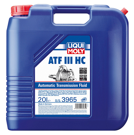 Трансмиссионное масло LIQUI MOLY ATF III HC фото 1 Трансмиссионное масло LIQUI MOLY ATF III HC preview 1