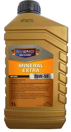 AVENO Mineral Extra 20W-50 фото 1 AVENO Mineral Extra 20W-50 preview 1