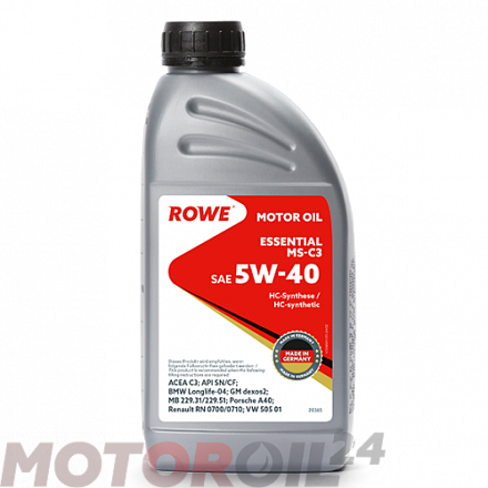 ROWE Essential MS-C3 5W-40 фото 1 ROWE Essential MS-C3 5W-40 preview 1