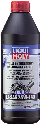 Трансмиссионное масло LIQUI MOLY Vollsynthetisches Hypoid-Getriebeoil LS 75W-140 фото 2 Трансмиссионное масло LIQUI MOLY Vollsynthetisches Hypoid-Getriebeoil LS 75W-140 preview 2
