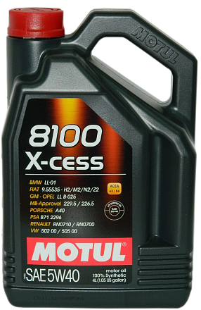 MOTUL 8100 X-cess 5W-40 preview 1