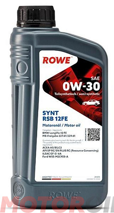 ROWE Hightec Synt RSB 12FE 0W-30 фото 1 ROWE Hightec Synt RSB 12FE 0W-30 preview 1