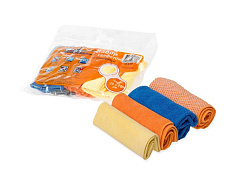 Набор салфеток AIRLINE из микрофибры в рулончиках (20x20 см) 4 шт.