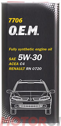 MANNOL 7706 O.E.M. for Renault Nissan 5W-30 фото 1 MANNOL 7706 O.E.M. for Renault Nissan 5W-30 preview 1