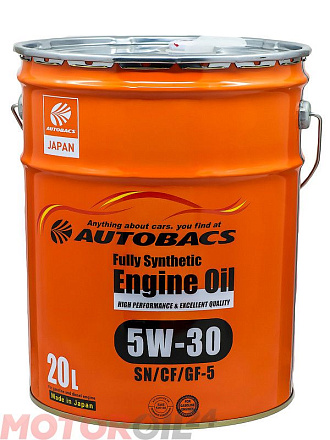 AUTOBACS Fully Synthetic 5W-30 SN/CF/GF-5 фото 1 AUTOBACS Fully Synthetic 5W-30 SN/CF/GF-5 preview 1