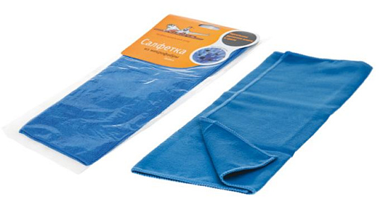 Салфетка из микрофибры AIRLINE синяя (35x40 см) preview 1