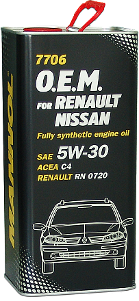 MANNOL 7706 O.E.M. for Renault Nissan 5W-30 фото 1 MANNOL 7706 O.E.M. for Renault Nissan 5W-30 preview 1