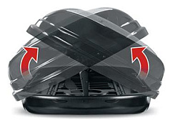 Автомобильный бокс MENABO Diamond 500 DUO (209x79x37) 500 L (Черный глянец)