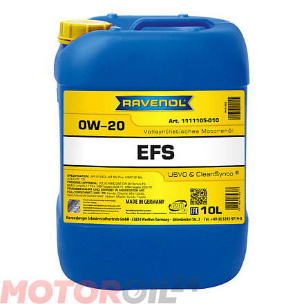 RAVENOL EFS EcoFullSynth 0W-20 фото 1 RAVENOL EFS EcoFullSynth 0W-20 preview 1