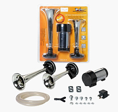 Сигнал звуковой пневматический AIRLINE 115дБ 12В LOW/HIGH 