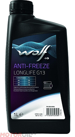 Антифриз концентрат фиолетовый WOLF Anti-Freeze Longlife G13  preview 1