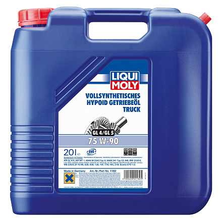 Трансмиссионное масло LIQUI MOLY Vollsynthetisches Hypoid Getriebeoil Truck 75W-90 фото 2 Трансмиссионное масло LIQUI MOLY Vollsynthetisches Hypoid Getriebeoil Truck 75W-90 preview 2