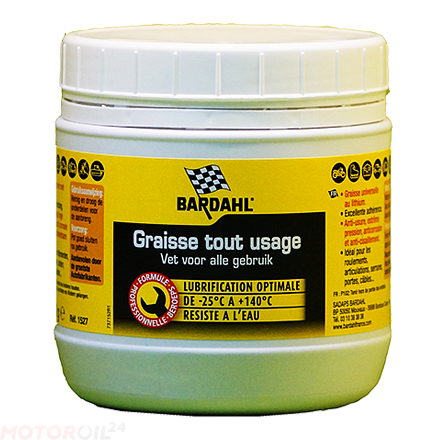 Многоцелевая литиевая смазка BARDAHL Multipurpose Grease  фото 1 Многоцелевая литиевая смазка BARDAHL Multipurpose Grease  preview 1