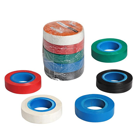 Изолента ПВХ AIRLINE, набор 5 шт., 15 мм, 10 м preview 1