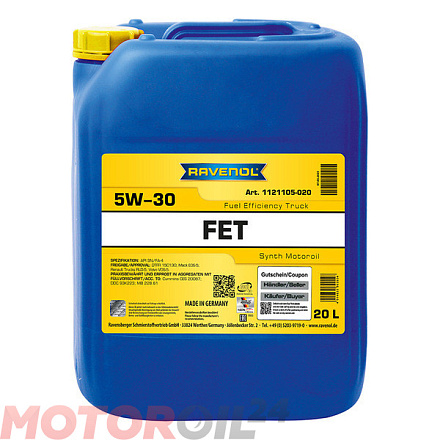 RAVENOL FET 5W-30 фото 1 RAVENOL FET 5W-30 preview 1