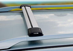 Багажник на рейлинги FICOPRO R-44 S (серебристый)