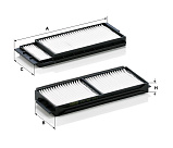 Салонный фильтр MANN CU22001-2