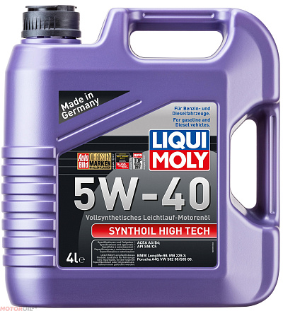 LIQUI MOLY Synthoil High Tech 5W-40 фото 1 LIQUI MOLY Synthoil High Tech 5W-40 preview 1