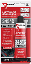 Герметик многоцелевой высокотемпературный красный RTV KERRY