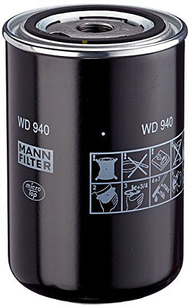 Фильтр масляный гидравлической системы MANN WD940 preview 1