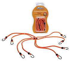 Набор резинок AIRLINE "Паук" 4шт. 80 см, D-8 мм, (металлические крючки)