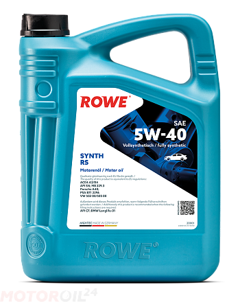 ROWE Hightec Synth RS 5W-40 фото 1 ROWE Hightec Synth RS 5W-40 preview 1