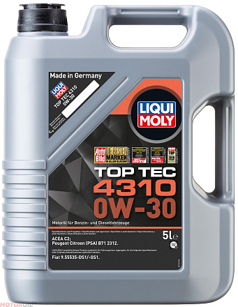 LIQUI MOLY Top Tec 4310 0W-30 фото 1 LIQUI MOLY Top Tec 4310 0W-30 preview 1